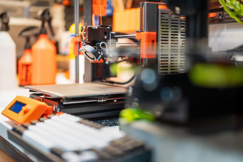 3D printer in a workshop