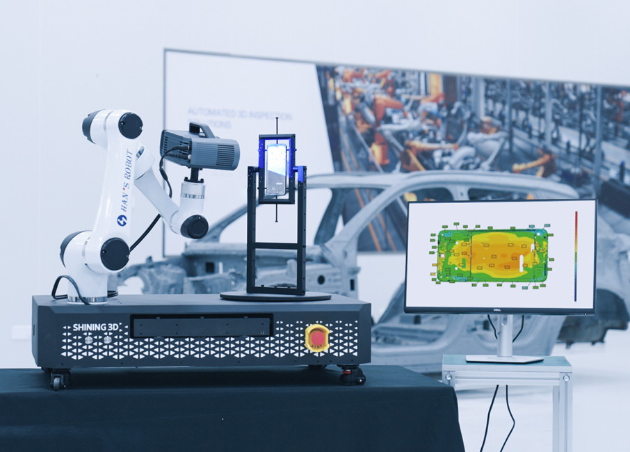 Measurement report listing measured values against nominal for a body panel