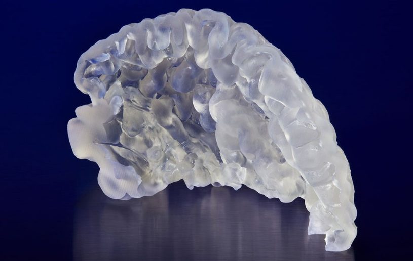 Elastic 50A resin demonstrating stretch and flexibility properties