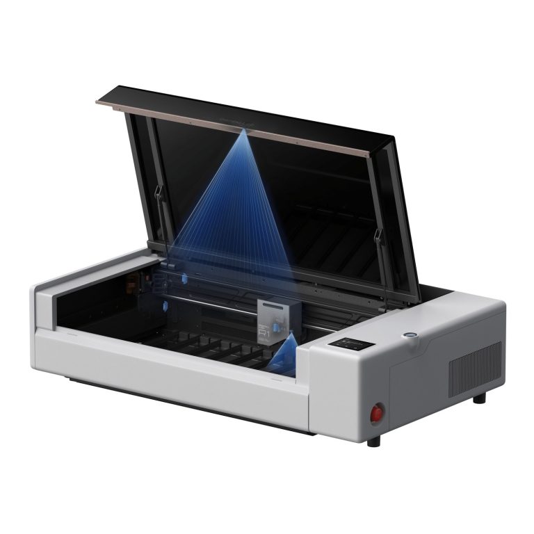 Bambu Lab R1 55W desktop CO₂ laser cutter and engraver