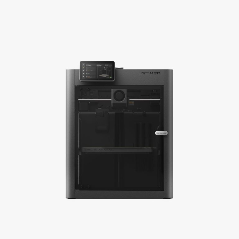 Bambu Lab X2D dual-nozzle 3D printer product photo