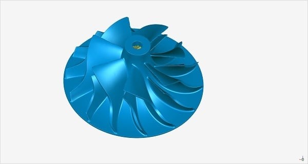 3D scanned data of an aircraft blade