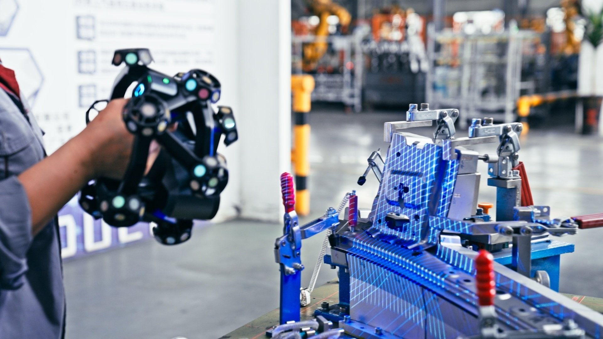 3D scanning an automotive sheet metal panel