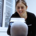 3D scanning an infant's head for a cranial helmet