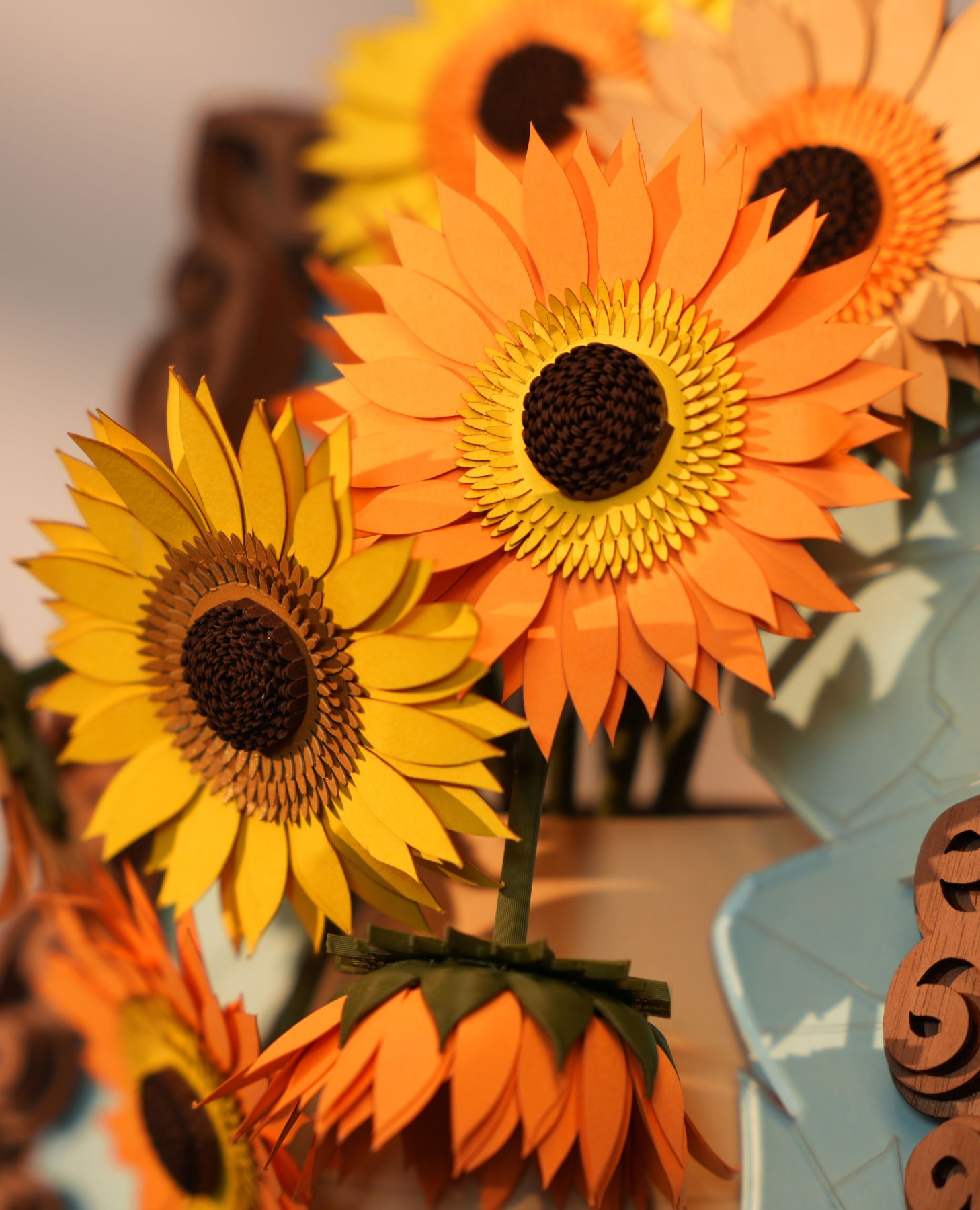 Sunflower Painting detail