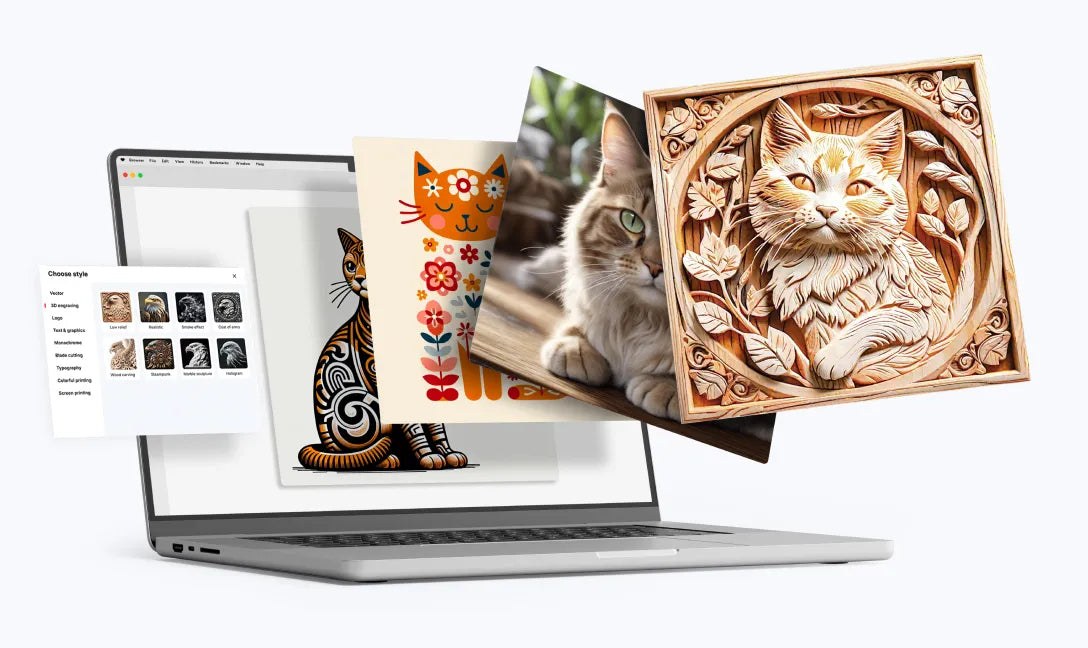 70+ art styles for any project — xTool Creative Space