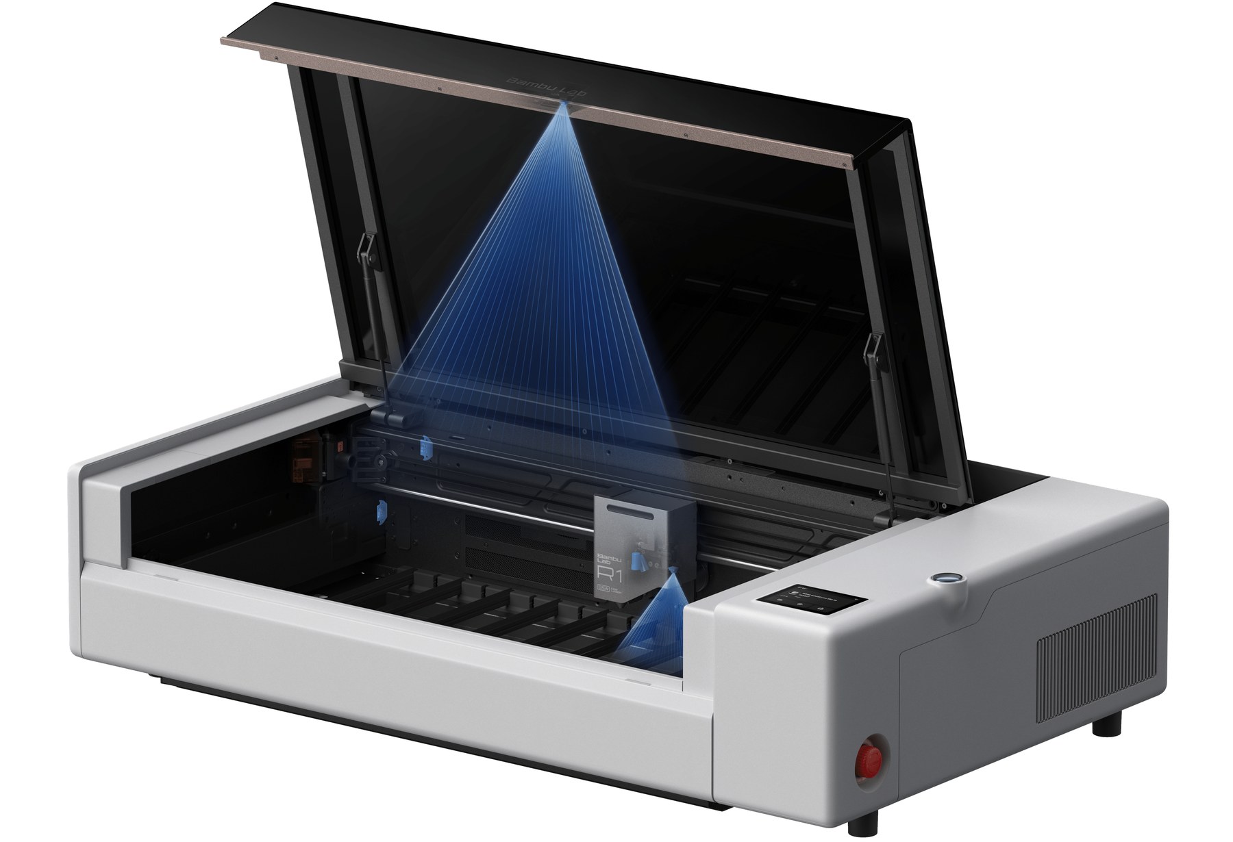Bambu Lab R1 TriSense dual-camera dual-laser positioning system