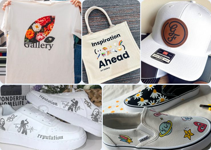 Apparel laser customization examples