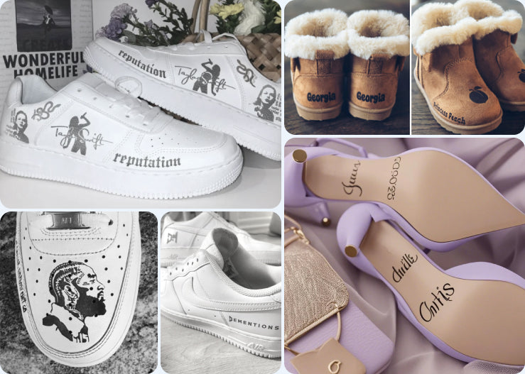 Footwear Retail laser customization examples