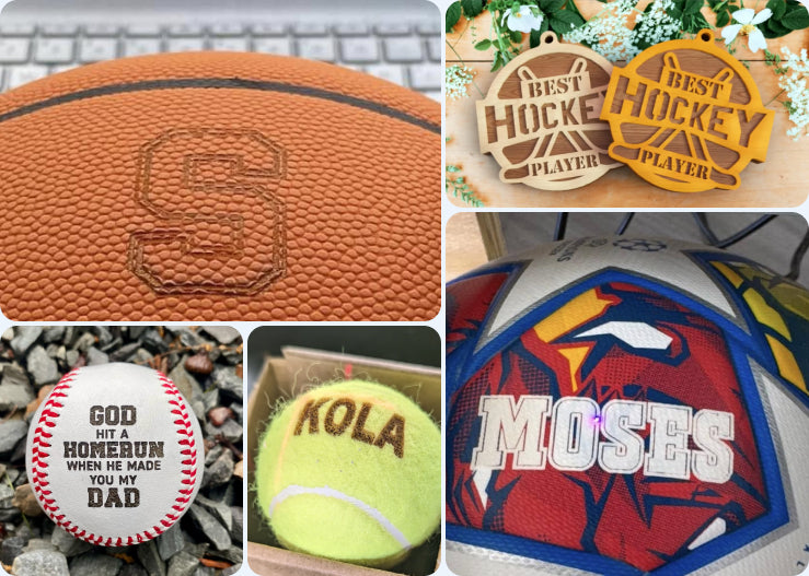 Sports Retail laser customization examples