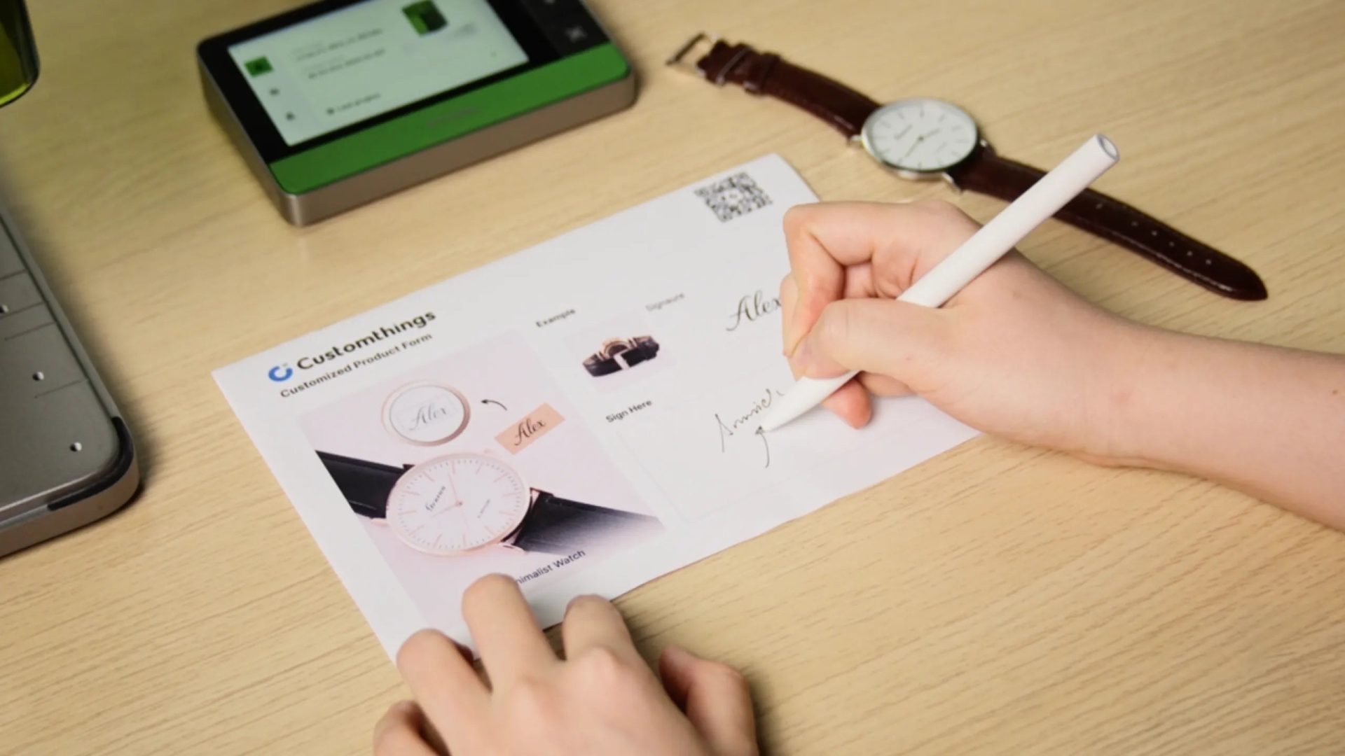 Hands-on customization workflow in store