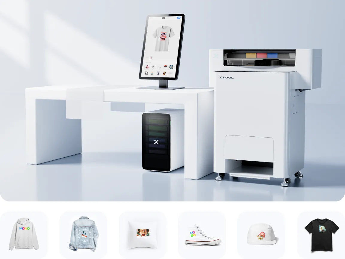 xTool Apparel Printer - all-in-one apparel customization solution
