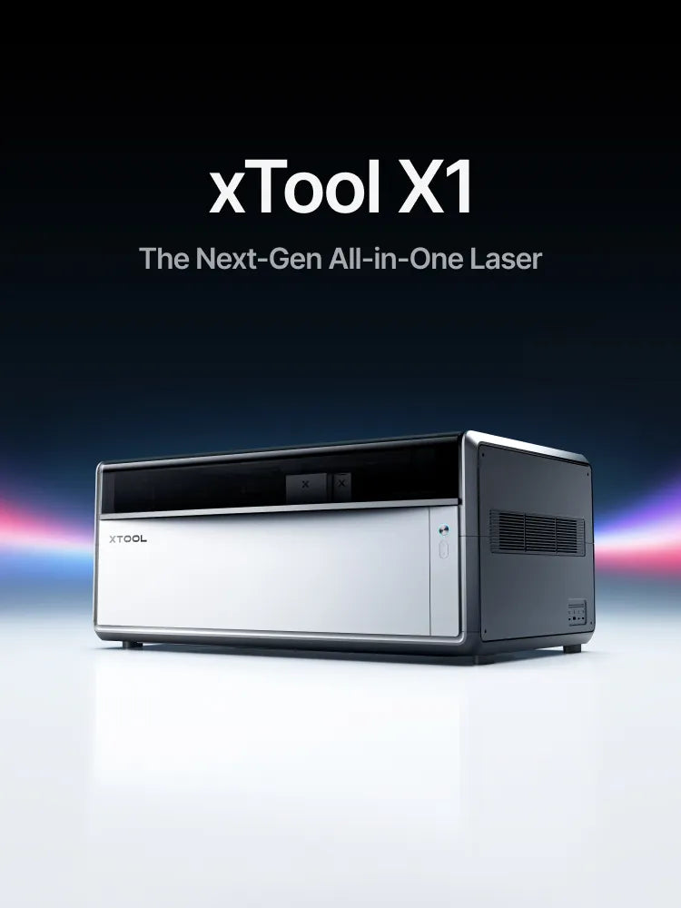 xTool X1 laser engraver pre-launch hero with modular laser platform