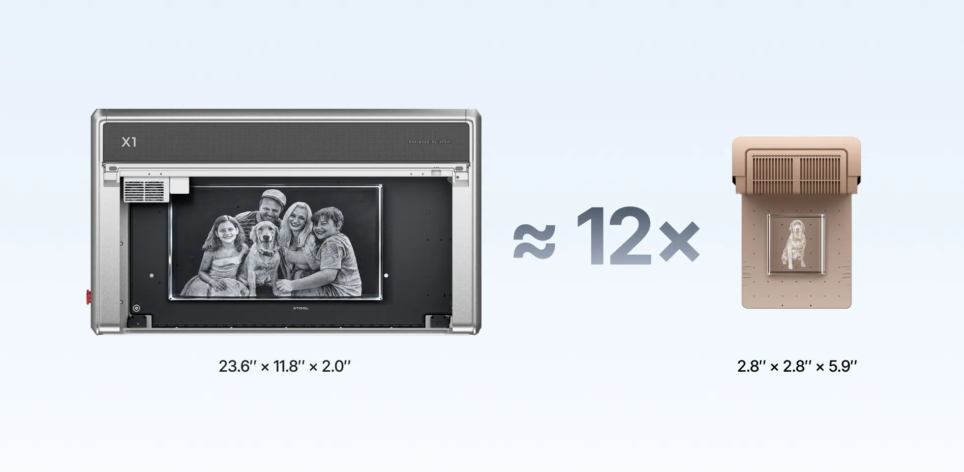 xTool X1 Glass Inner Engraving