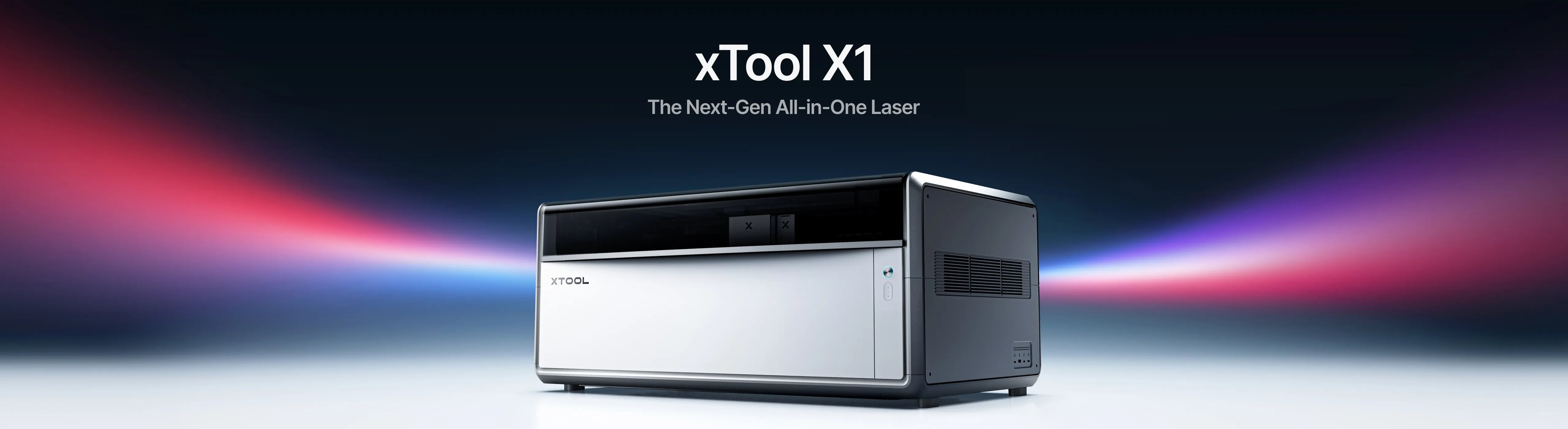 xTool X1 laser engraver pre-launch hero with modular laser platform